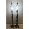 Image 1 : Pair Natural Light Chagal Table Lamps  35"H (bulbs not included)