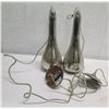 Image 1 : Pair Metal Hanging Lamps 18"H (bulbs not included)