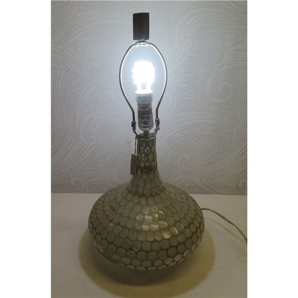 Tortoise Silver Table Lamp 22 H  (bulb not included)