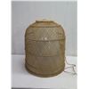 Image 2 : Woven Hanging Lamp 25" dia, 27"H