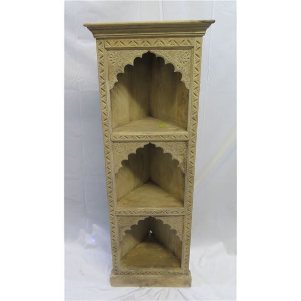 Wooden One-of-a-Kind 3-Tier Corner Shelf 20 x58 H