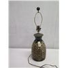 Image 2 : Black Iron Geo Table Lamp 27"H  (bulb not included)