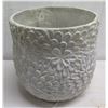 Image 1 : Kaya Planter (L) w/ Floral  Motif 18" dia, 18"H