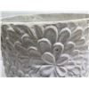 Image 4 : Kaya Planter (L) w/ Floral  Motif 18" dia, 18"H