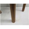 Image 5 : Carved Wooden Pedestal Table 15"x15"x33"H