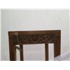 Image 7 : Carved Wooden Pedestal Table 15"x15"x33"H