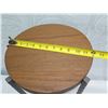 Image 7 : Kelby Road Round Micah Wooden Drink Table w/ Metal Frame (heavy) 12"dia, 24"H