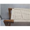 Image 2 : BLOOMINGVILLE Teak Wood & Woven Cotton Rope Bench 46"x16"x19"H