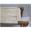 Image 4 : BLOOMINGVILLE Teak Wood & Woven Cotton Rope Bench 46"x16"x19"H