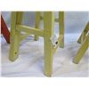 Image 10 : Qty 3 Fish Bar Stools Yellow & Orange 27"x11"x31"H