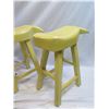 Image 2 : Qty 3 Fish Bar Stools Yellow & Orange 27"x11"x31"H