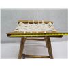 Image 10 : Teak Macrame Stool 18"x15"x18"H