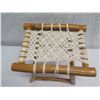 Image 2 : Teak Macrame Stool 18"x15"x18"H