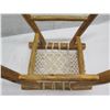 Image 8 : Teak Macrame Stool 18"x15"x18"H