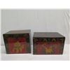 Image 3 : Qty 2 Vintage Foo Dog Trunks 16"x12"x14"H / 19"x13"x12"H