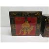 Image 4 : Qty 2 Vintage Foo Dog Trunks 16"x12"x14"H / 19"x13"x12"H