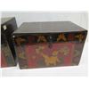 Image 8 : Qty 2 Vintage Foo Dog Trunks 16"x12"x14"H / 19"x13"x12"H