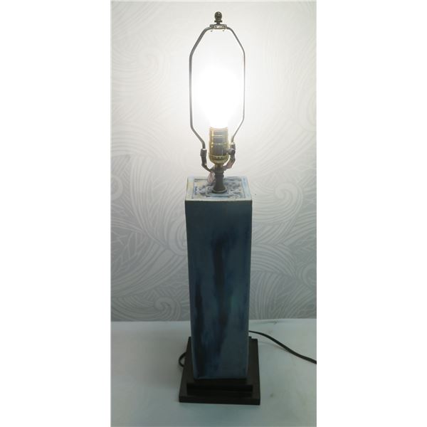 Blue Old Pillow Table Lamp 27 H  (bulb not included)