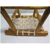 Image 7 : Teak Macrame Stool 18"x15"x18"H