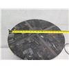Image 8 : Kenzo Petrified Wood Side Table 20" dia, 23"H