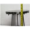 Image 9 : Kenzo Petrified Wood Side Table 20" dia, 23"H