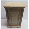 Image 1 : Carved Wooden Cabinet w/ Inside Shelving 20"x11"x32"H