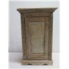 Image 2 : Carved Wooden Cabinet w/ Inside Shelving 20"x11"x32"H