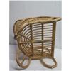 Image 8 : Silvana Rattan Chair Indigo w/ Back & Seat Cushions 26"x18"x32"H