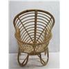 Image 8 : Silvana Rattan Chair Indigo w/ Back & Seat Cushions 26"x18"x32"H