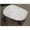 Image 2 : MEZO Coffee Table w/ Cracked Décor Top 48"x34" 16.5"