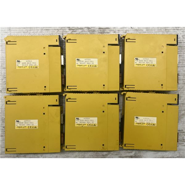 Lot of (6) Fanuc #A03B-0819-C011 AIF01A Modules