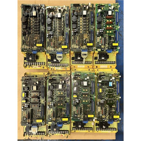 Lot of (8) Fanuc #A06B-6058-H005 Servo Amplifiers