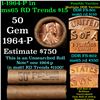 Image 1 : Shotgun Lincoln 1c roll, 1964-p 50 pcs Brandt Wrapper.