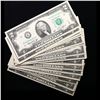 Image 4 : Lot of  24x Non-Consec 1976 $2 Federal Reserve Notes, Dallas TX, AU/CU Grades Grades