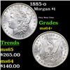 Image 1 : 1885-o Morgan Dollar $1 Grades Choice+ Unc