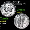 Image 1 : 1941-p Mercury Dime 10c Grades Choice Unc