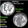 Image 1 : 1944-p Mercury Dime 10c Grades GEM+ Unc