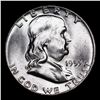 Image 2 : 1955-p Franklin Half Dollar 50c Grades Select+ Unc