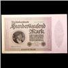 Image 2 : 1923 1st Issue Germany (Weimar) 100,000 Marks Post-WWI Hyperinflation Note P# 83a Grades Select CU