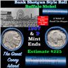 Image 1 : Buffalo Nickel Shotgun Roll in Old Bank Style 'Automat Horn & Hardart, Abbott Coin Counter' Wrapper 