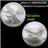 Image 1 : 2012-w INFANTRY Modern Commem Dollar $1 Grades ms69