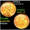 Image 1 : 1944-p Lincoln Cent 1c Grades Gem+ Unc RD