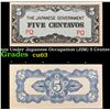 Image 1 : 1942 Philippines Under Japanese Occupation (JIM) 5 Centavos Note P: 103A Grades Select CU