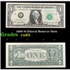 Image 1 : 1999 $1 Fderal Reserve Note Grades Gem CU