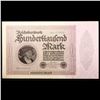 Image 2 : 1923 1st Issue Germany (Weimar) 100,000 Marks Post-WWI Hyperinflation Note P# 83a Grades Choice CU