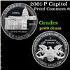 Image 1 : Proof 2001-P Capitol Modern Commem Dollar $1 Grades GEM++ Proof Deep Cameo