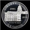 Image 2 : Proof 2001-P Capitol Modern Commem Dollar $1 Grades GEM++ Proof Deep Cameo