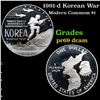 Image 1 : Proof 1991-d Korean War Modern Commem Dollar $1 Grades GEM++ Proof Deep Cameo
