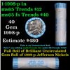 Image 1 : Shotgun Jefferson 5c roll, 1998-p 40 pcs Bank Wrapper