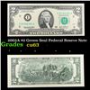 Image 1 : 2003A $2 Green Seal Federal Reseve Note Grades Select CU